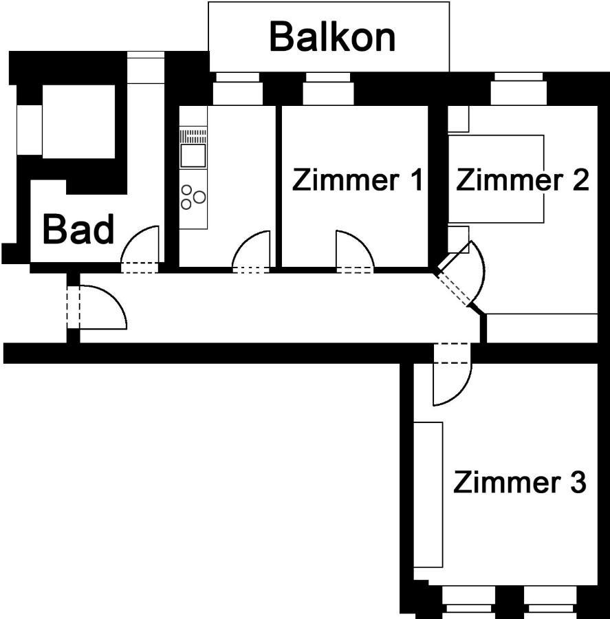 Apartment Clara Chemnitz Extérieur photo